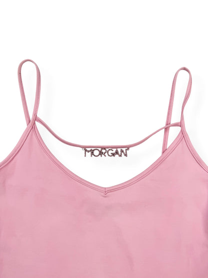 Morgan De Toi Pink Logo Charm Cami ♡ S