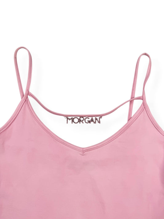 Morgan De Toi Pink Logo Charm Cami ♡ S