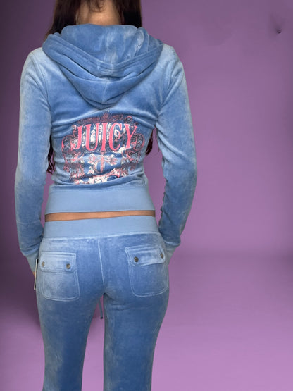 Blue & Pink Juicy Couture Velour Tracksuit ♡ XS/S