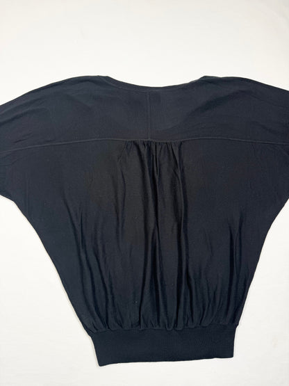 Juicy Couture Black Knit Bat Wing Top ♡ XS