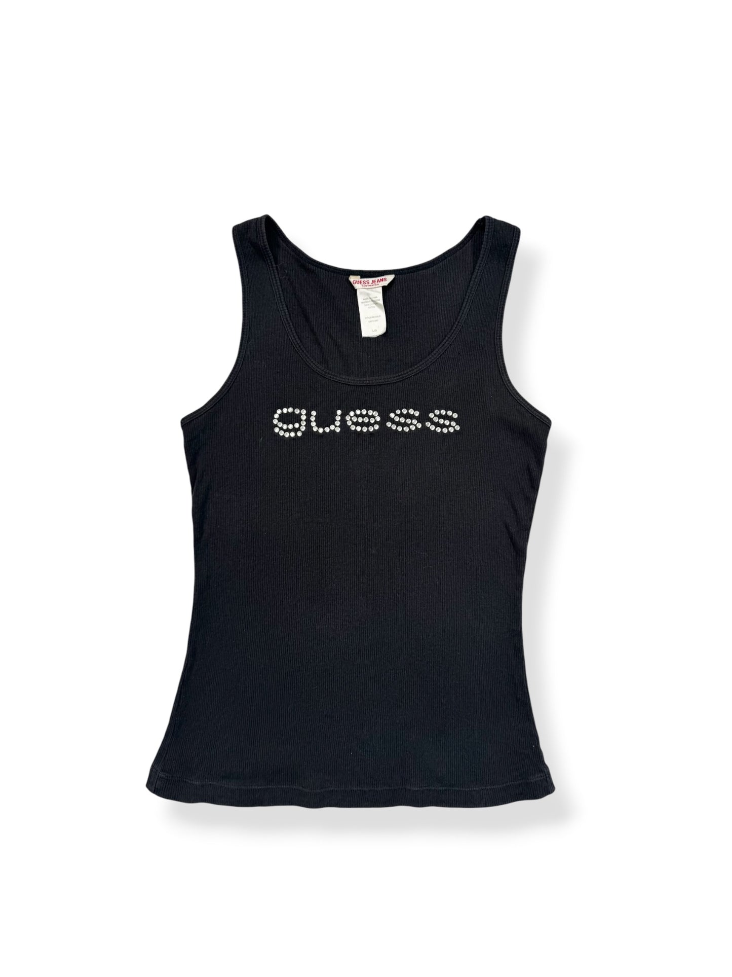 Guess Diamanté Logo Tank ♡ M