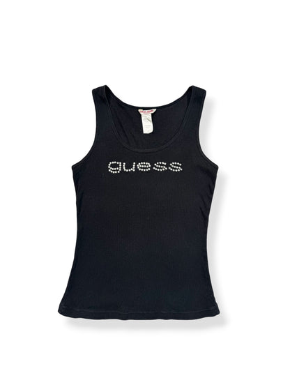 Guess Diamanté Logo Tank ♡ M