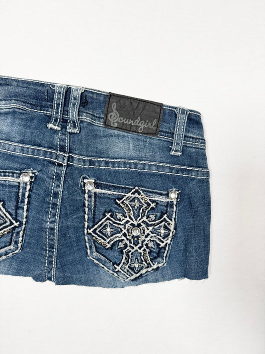 Cross Mini Skirt ♡ Size XXS