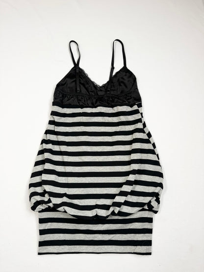 Lipservice Glitter Striped Bubble Mini Dress ♡ S