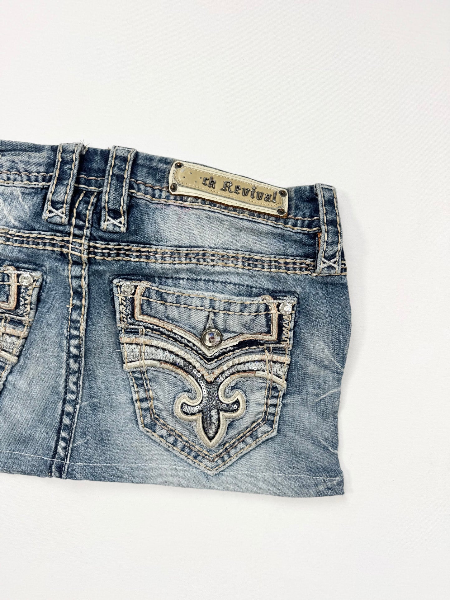 Rock Revival Sequin Mini Skirt ♡ 29”