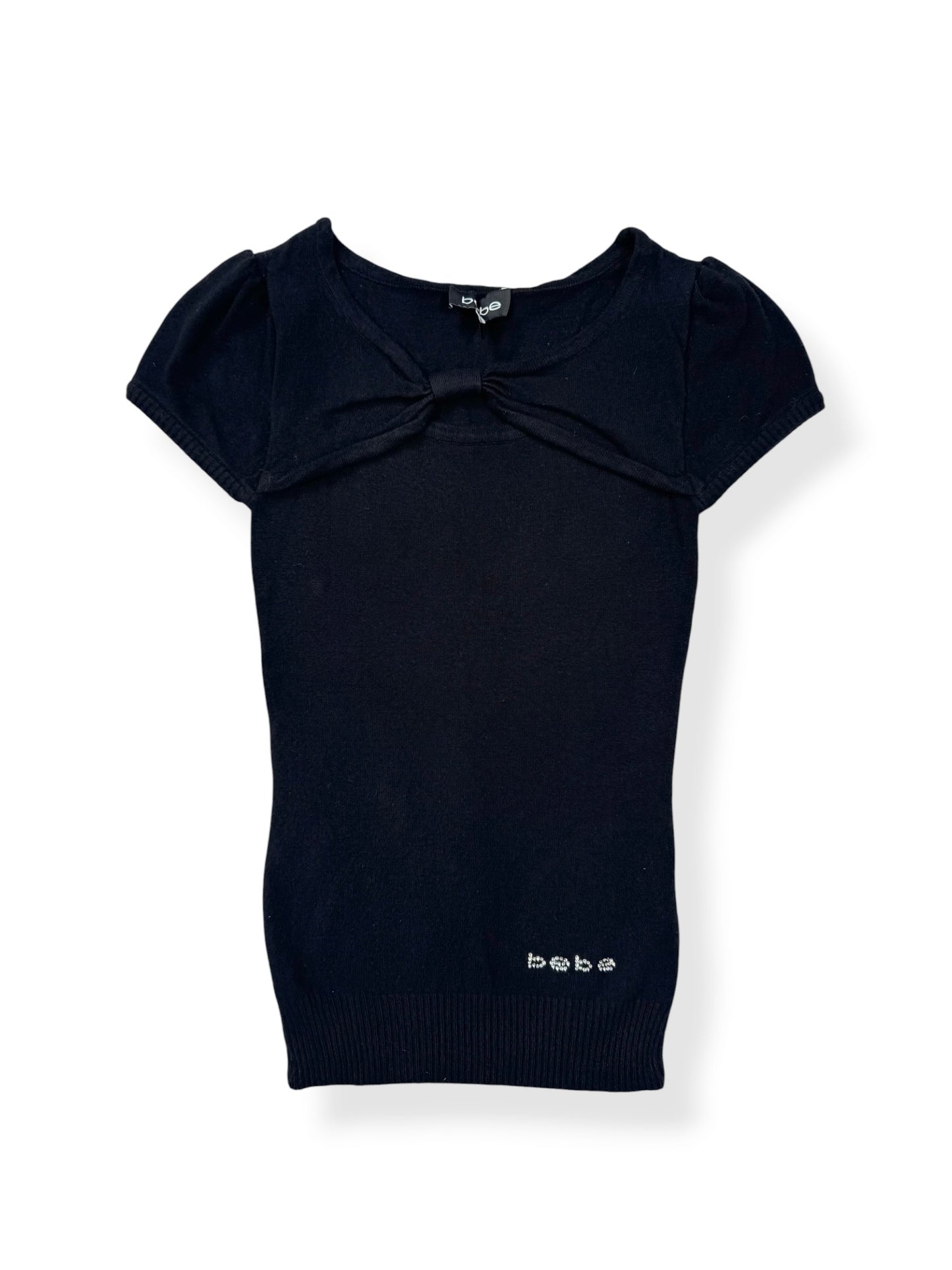 Bebe Knit Black Top ♡ XS