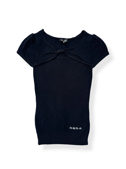 Bebe Knit Black Top ♡ XS