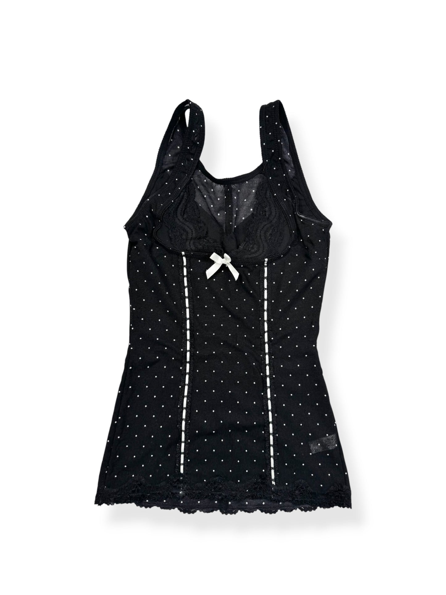 Black Polka Shapewear Tank ♡ XS/S