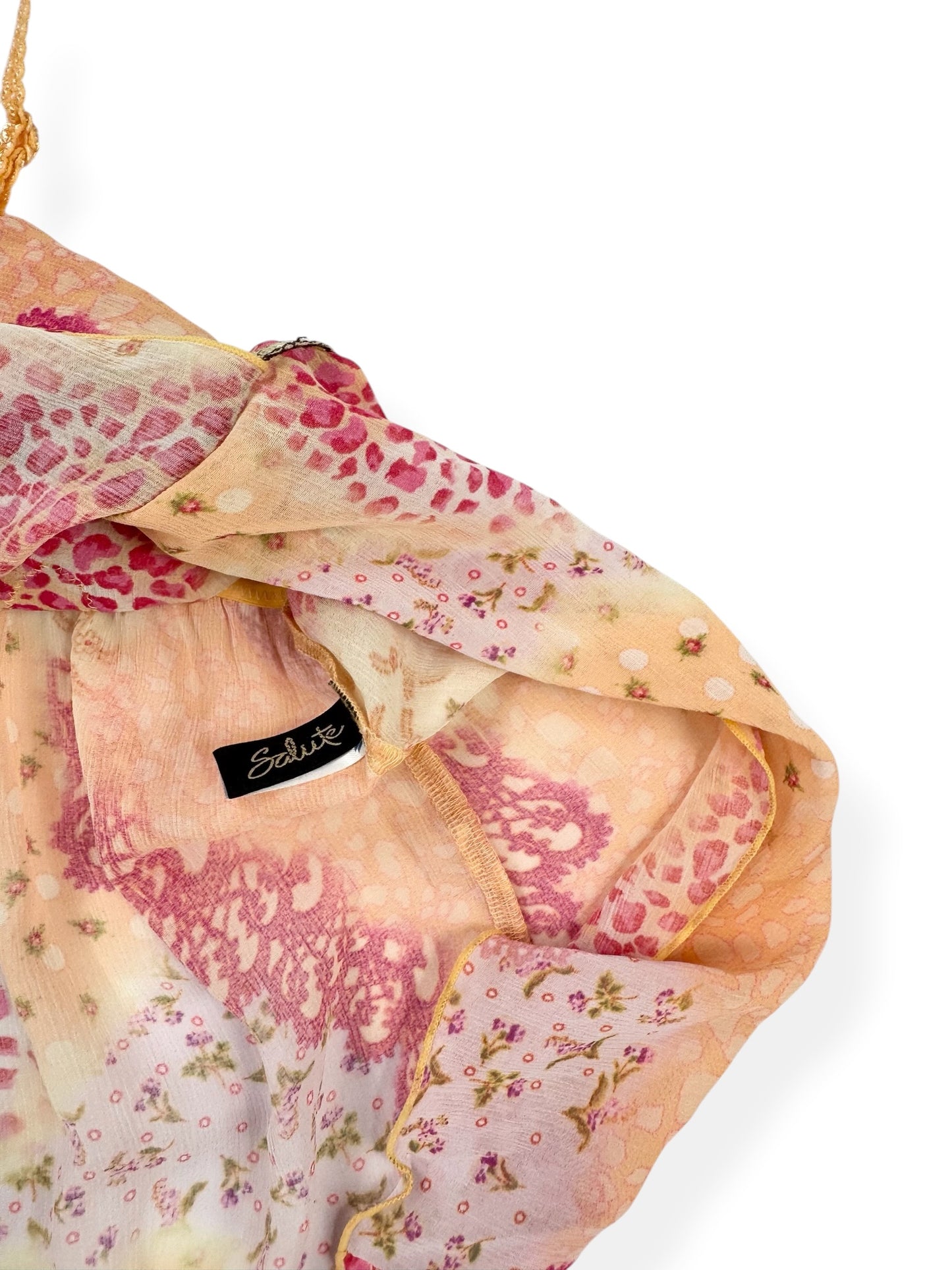 Leopard Print Embroidered Rose Cami ♡ S