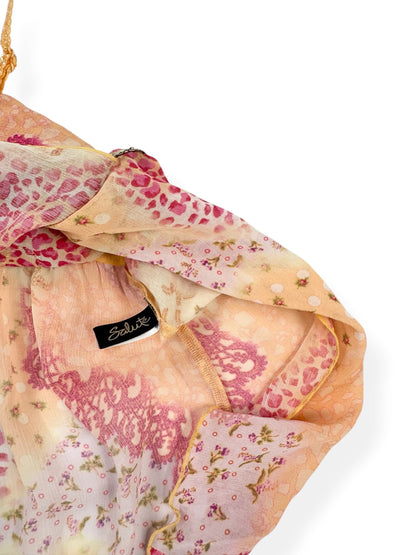 Leopard Print Embroidered Rose Cami ♡ S