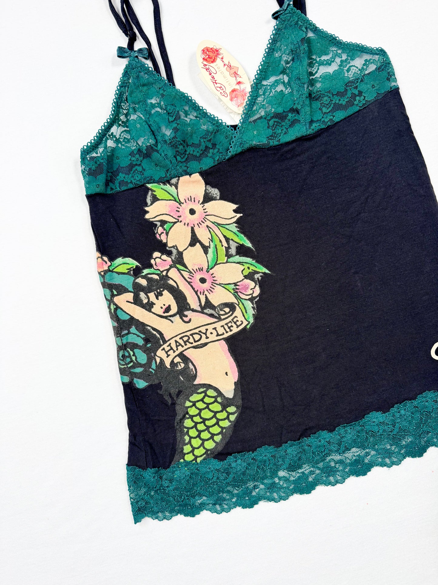 Ed Hardy Green Lace Cami ♡ S