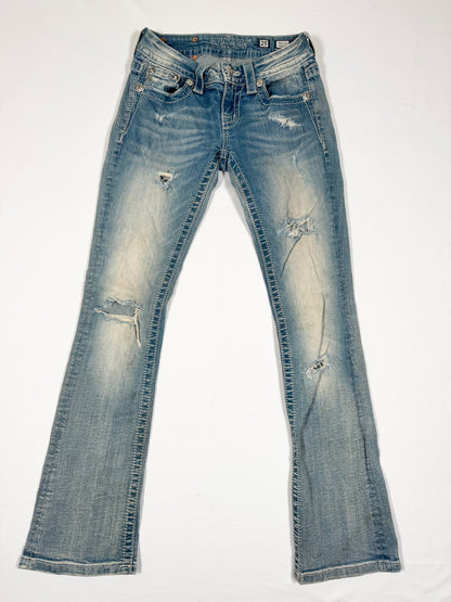 Miss Me Distressed Flared Jeans