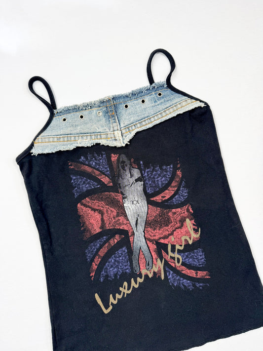 Union Jack Denim Cami ♡ S