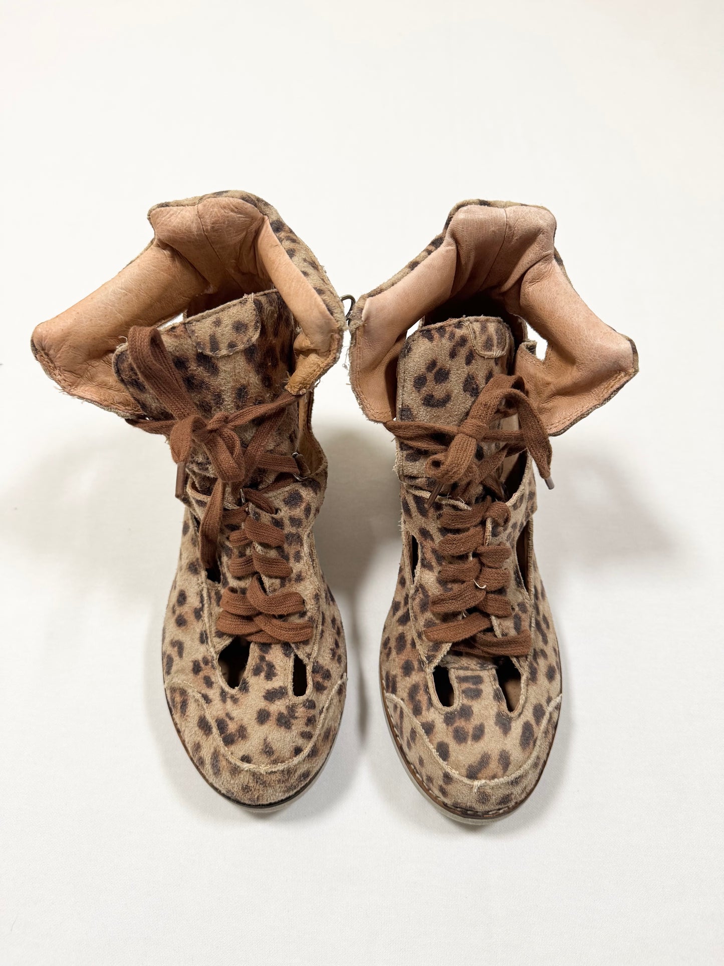 Jeffrey Campbell Leopard Wedge Sneakers