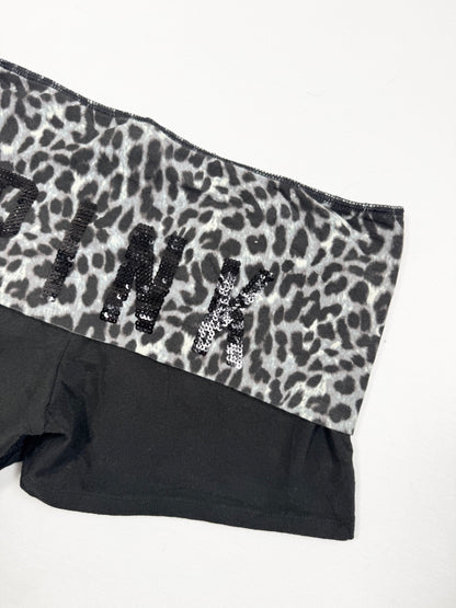 Leopard PINK Fold Over Shorts ♡ M