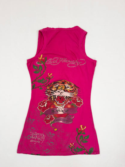 Pink Ed Hardy Tank ♡ S