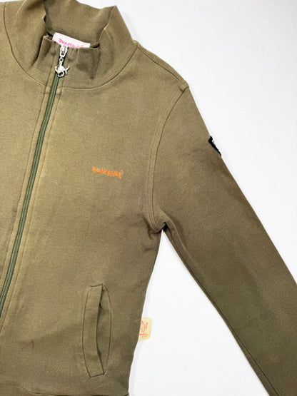 Punky Fish Patch Khaki Zip Up ♡ S
