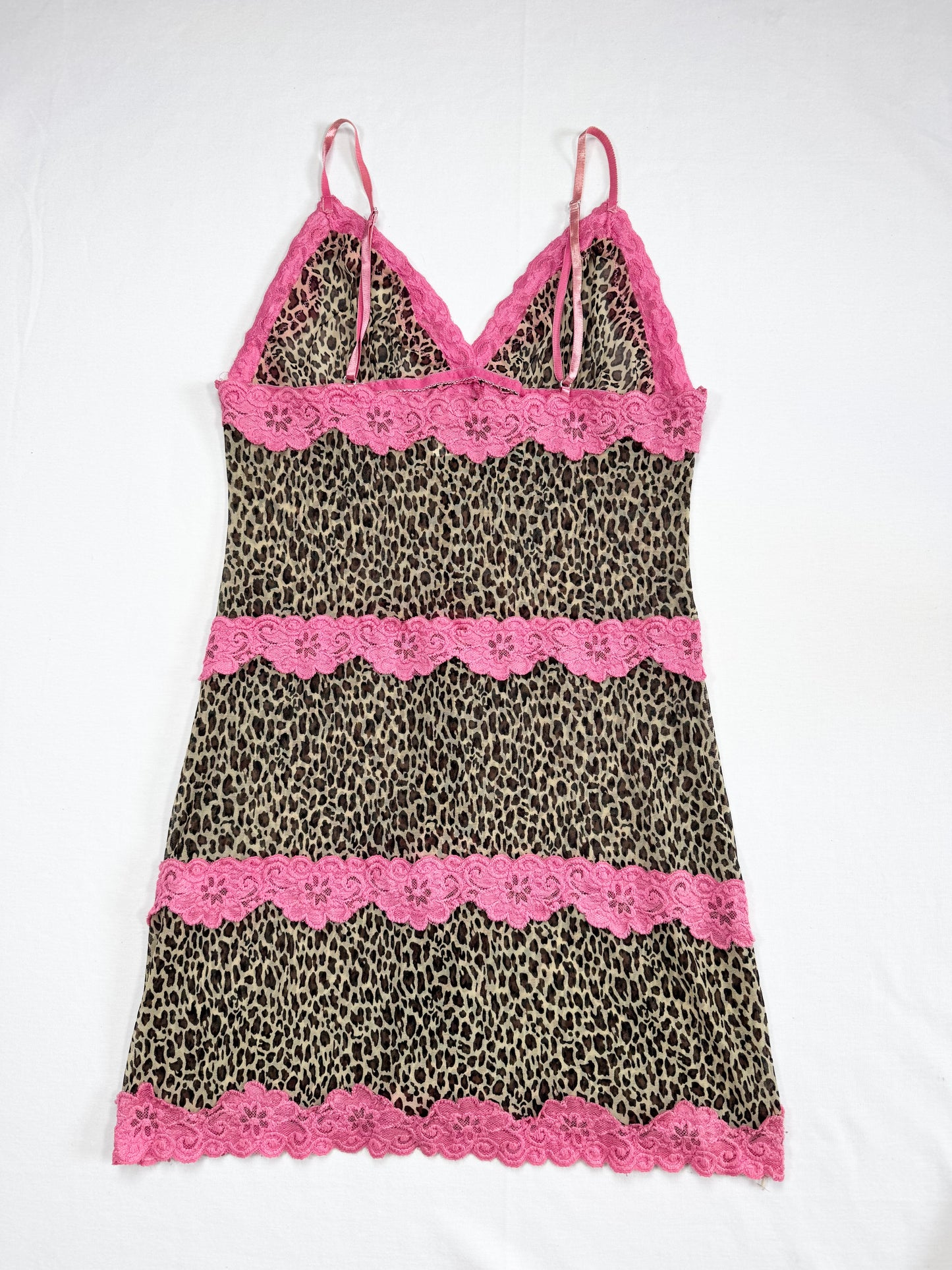 Rampage Leopard & Pink Lace Dress ♡ L