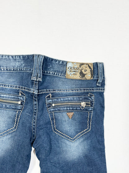 Guess Zipper Straight Leg Jeans ♡ Size S