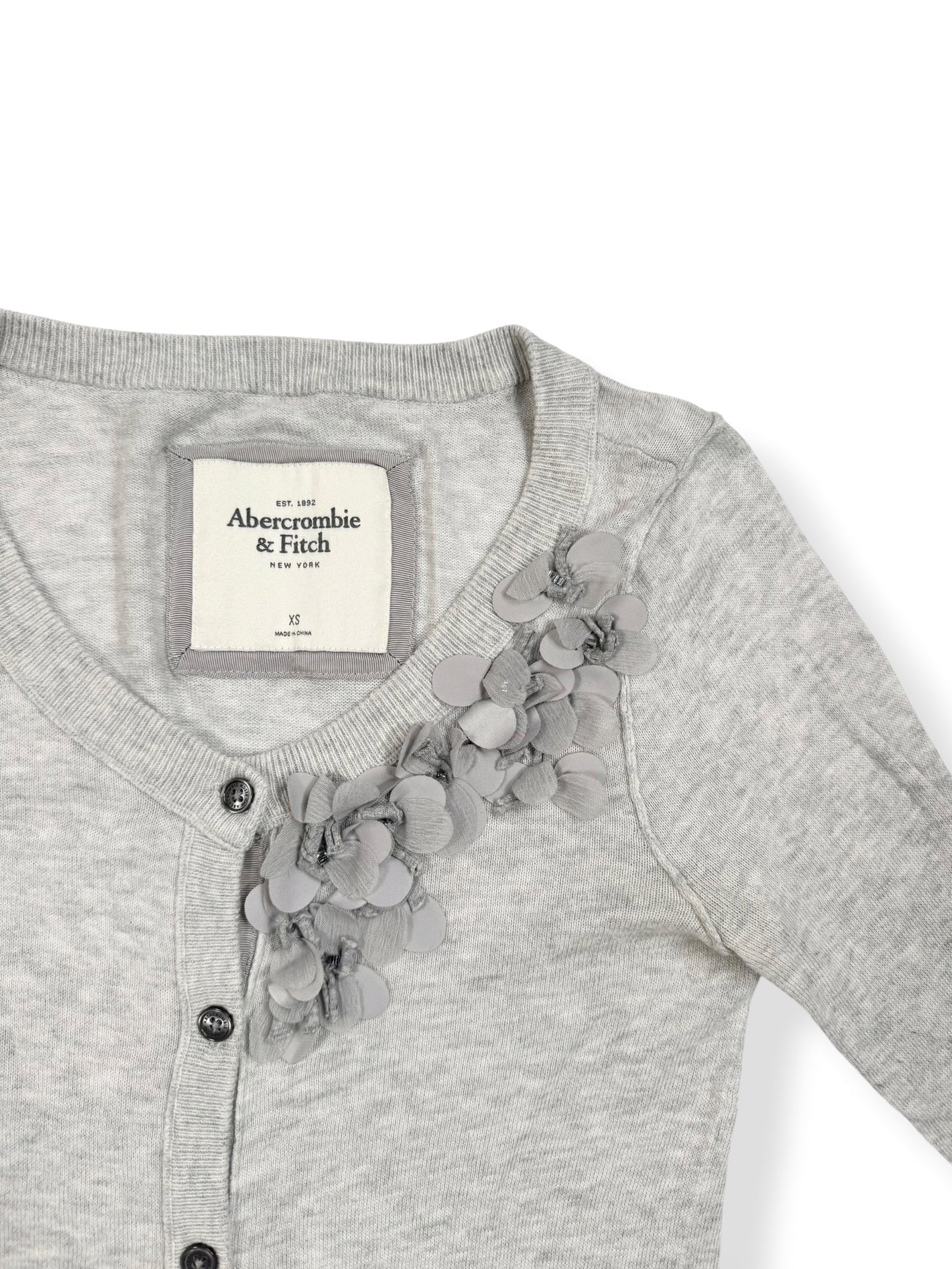 Abercrombie Grey Cardigan ♡ XS