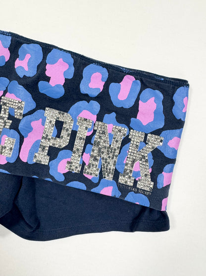 Leopard “LOVE PINK” Fold Over Shorts ♡ S