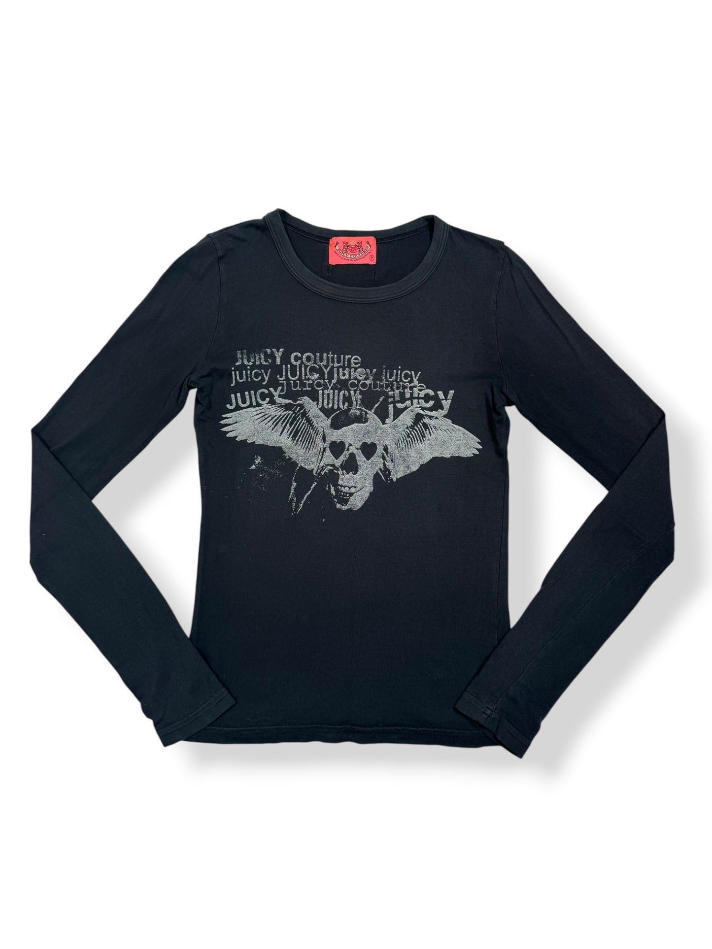 Juicy Couture Skull Long Sleeved Top ♡ XS