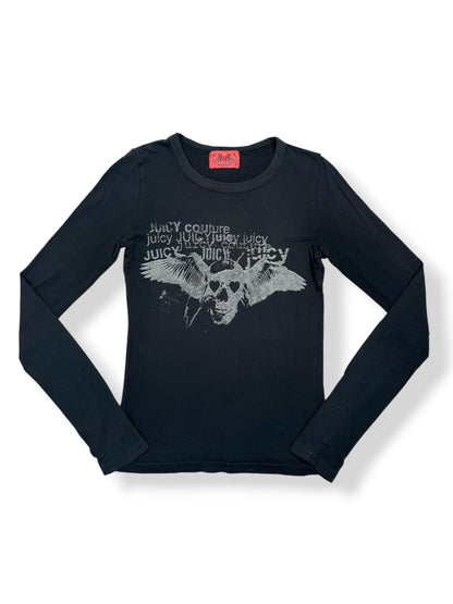 Juicy Couture Skull Long Sleeved Top ♡ XS