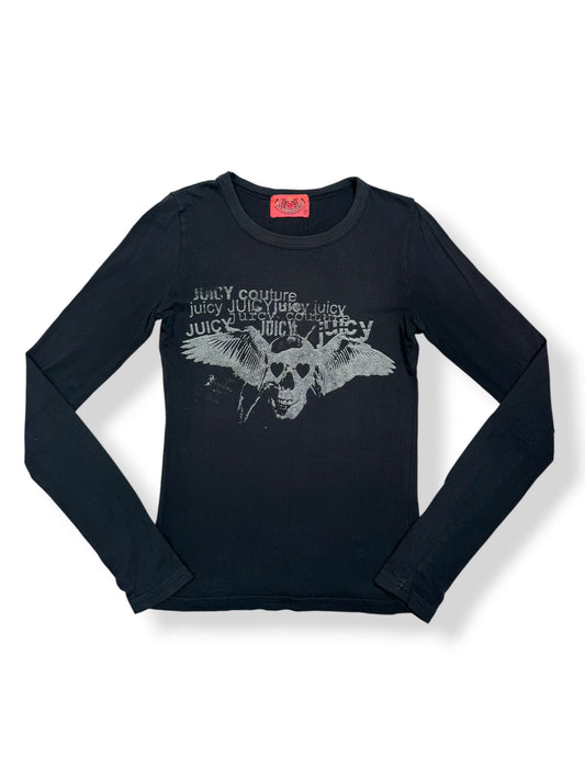 Juicy Couture Skull Long Sleeved Top ♡ XS