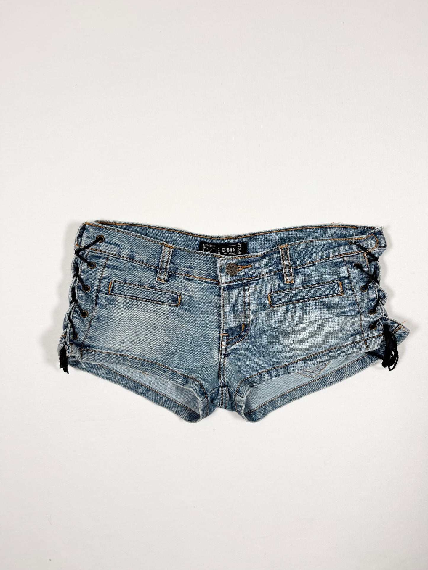 Heart Lace Up Side Micro Shorts