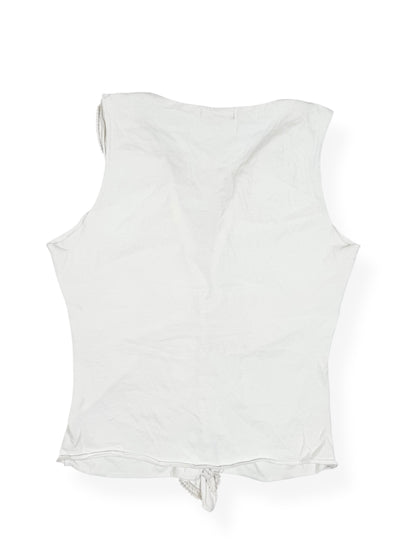 Lace Up Ruffle Tank ♡ Size M