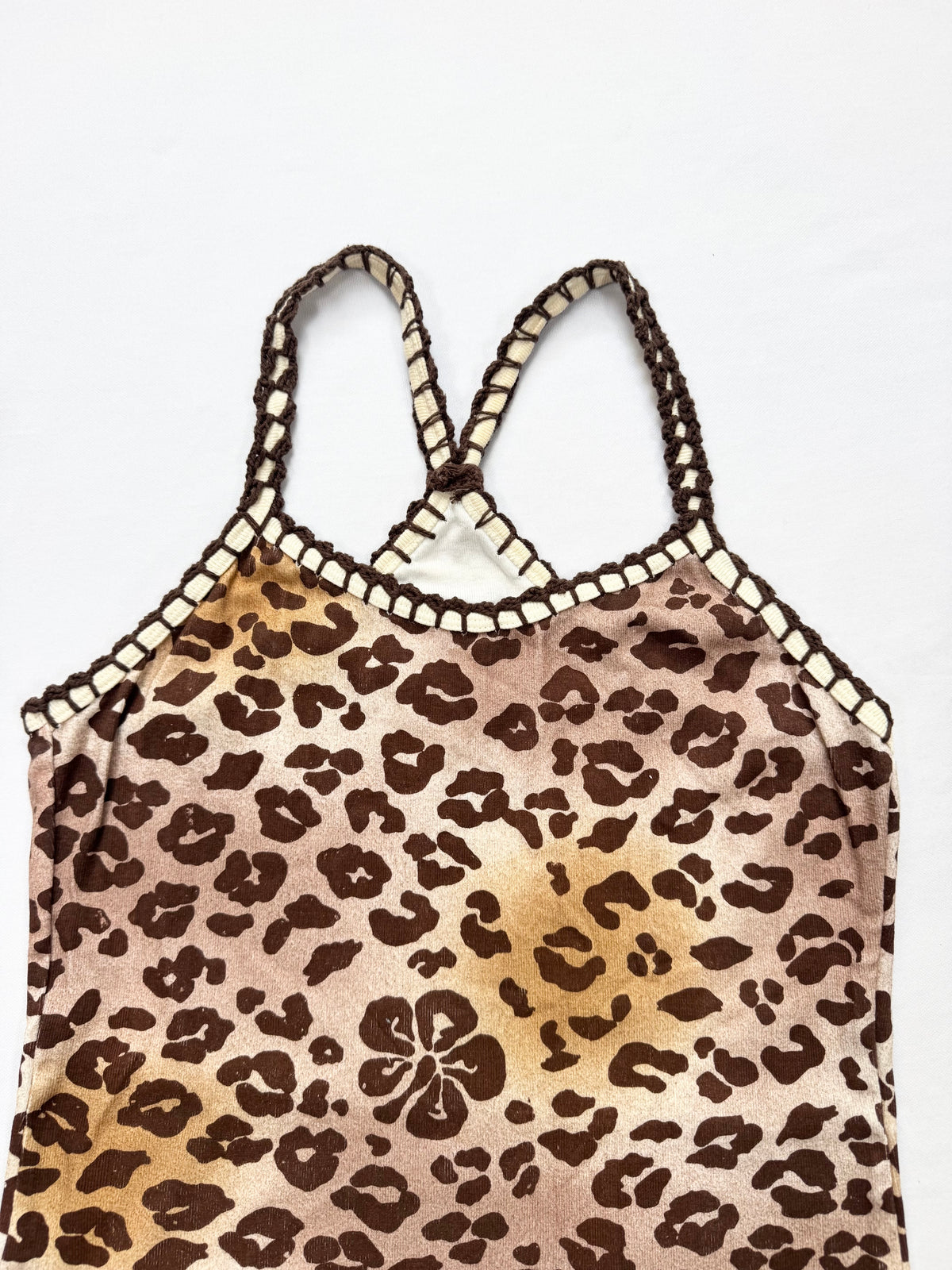Alba Rosa Hibiscus Leopard Cami ♡ M