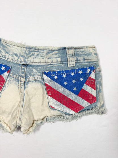 Flag Mini Shorts ♡ Size S