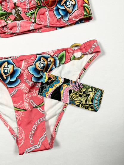 BNWT Pink Christian Audigier Bikini