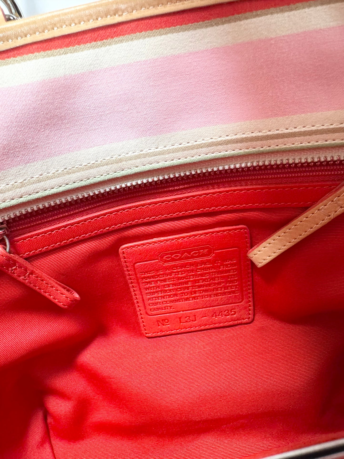 Coach Spring Stripe Bag ♡
