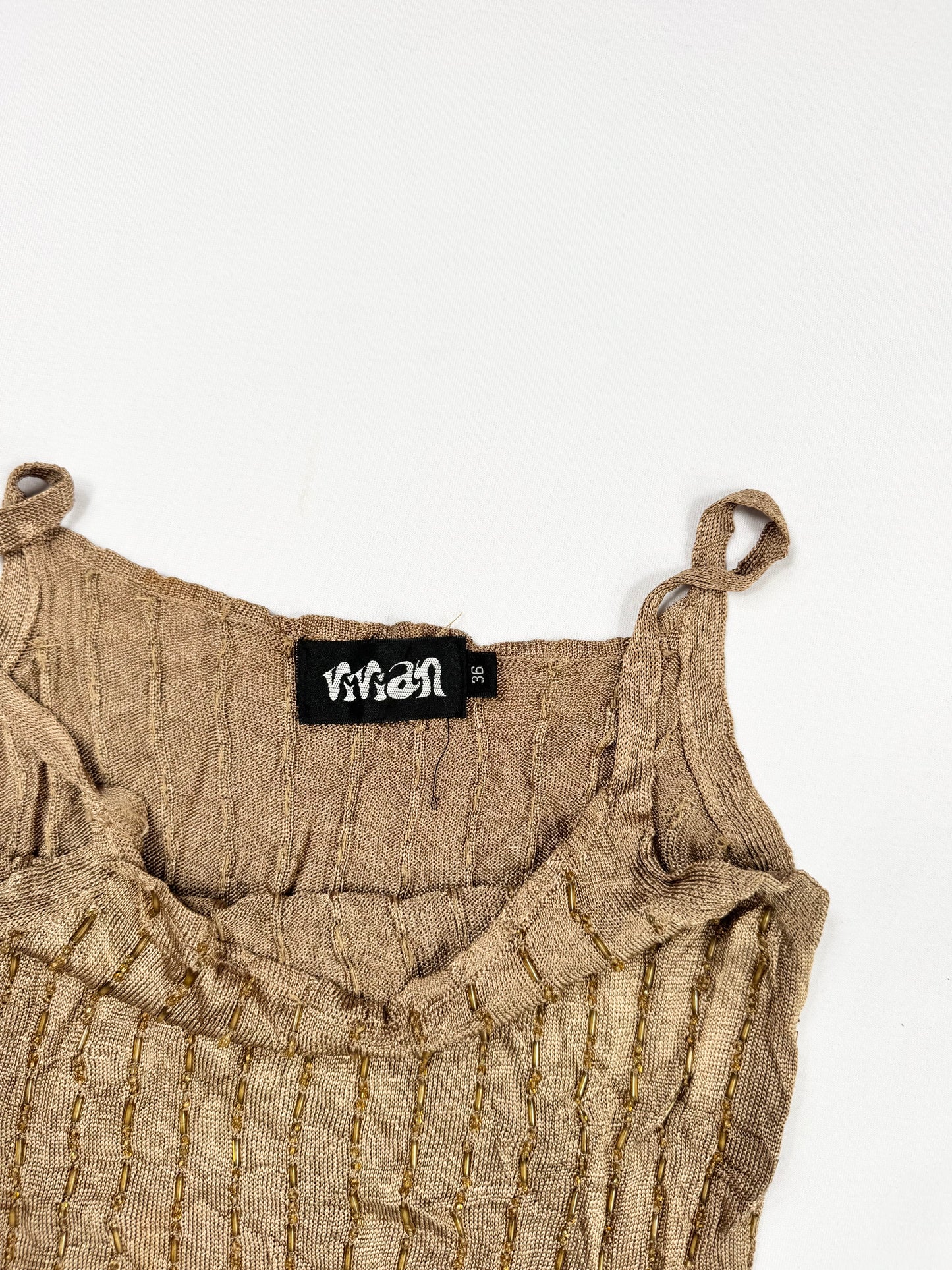 Fringe Beaded Cami ♡ XS