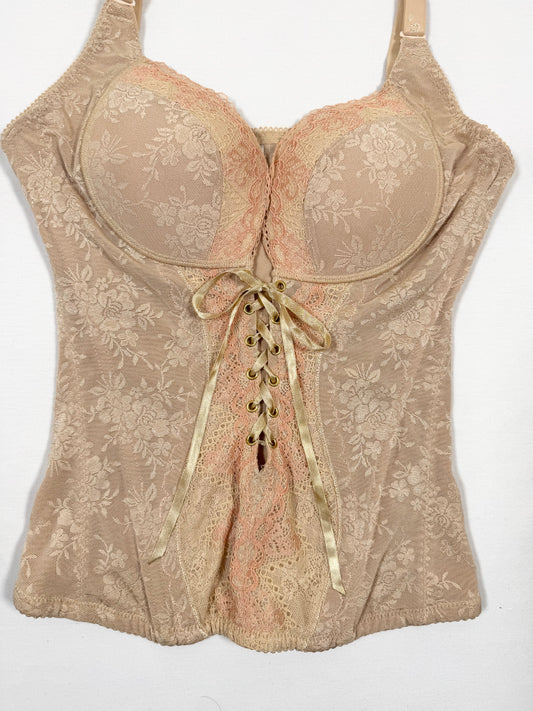 Lace Up Corset Cami