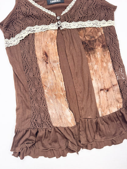 Brown Crochet Bust Cami ♡