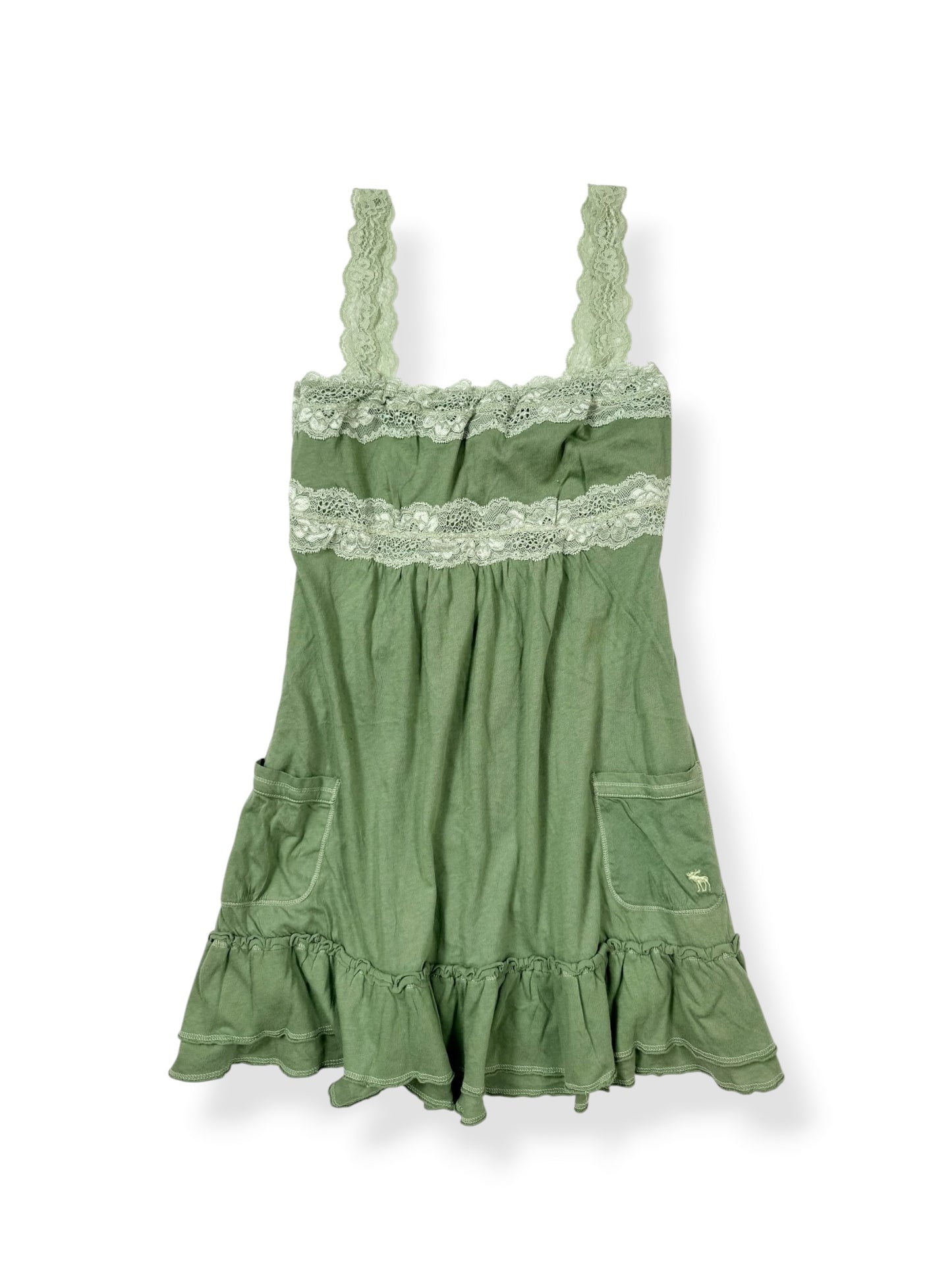 Abercrombie Green Babydoll Cami ♡ L