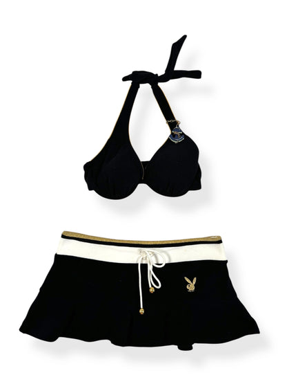 Playboy Anchor Bikini & Skirt Set ♡ Size XS