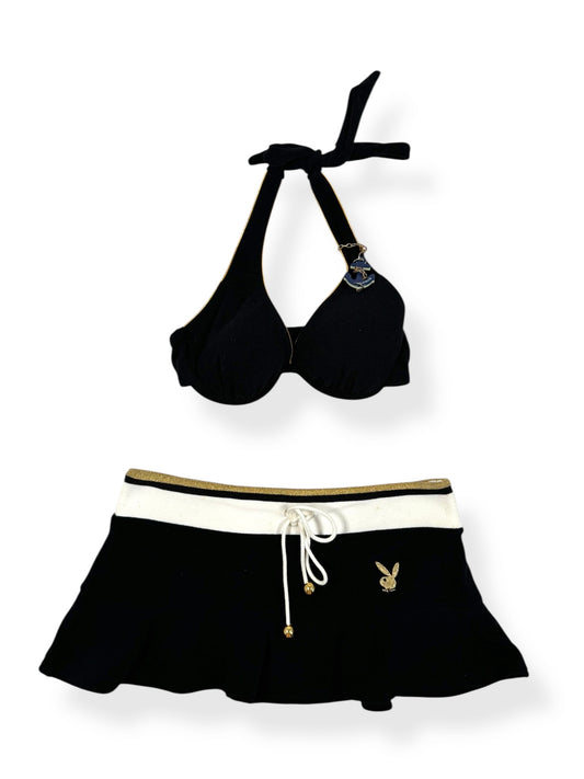 Playboy Anchor Bikini & Skirt Set ♡ Size XS