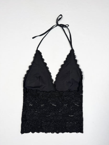 Black Lace Halter ♡ Size S