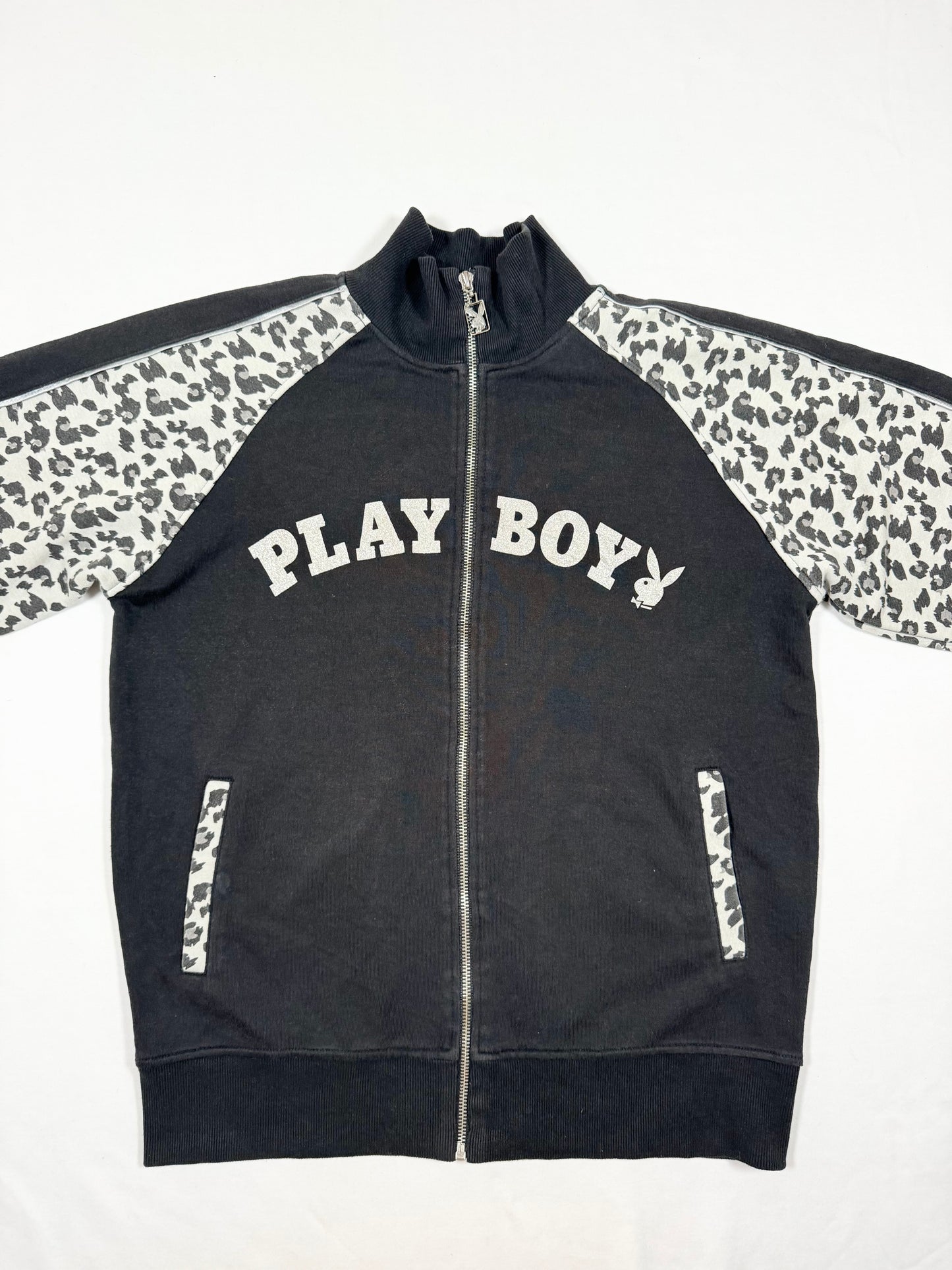 Leopard Playboy Zip Up ♡ Size L