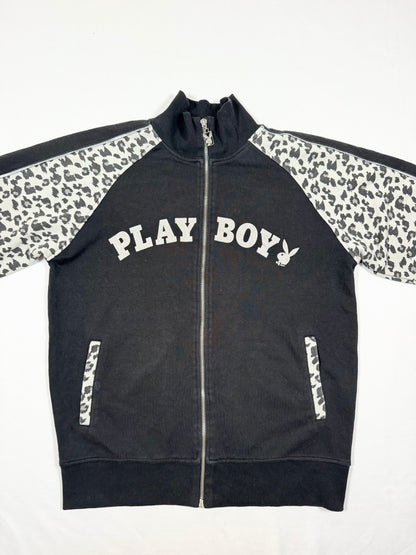Leopard Playboy Zip Up ♡ Size L