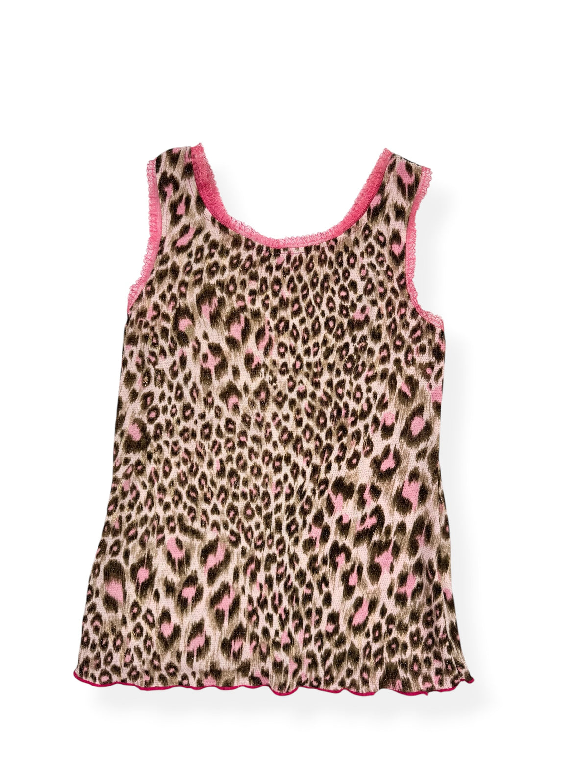 Glittery Pink Leopard Tank ♡ S