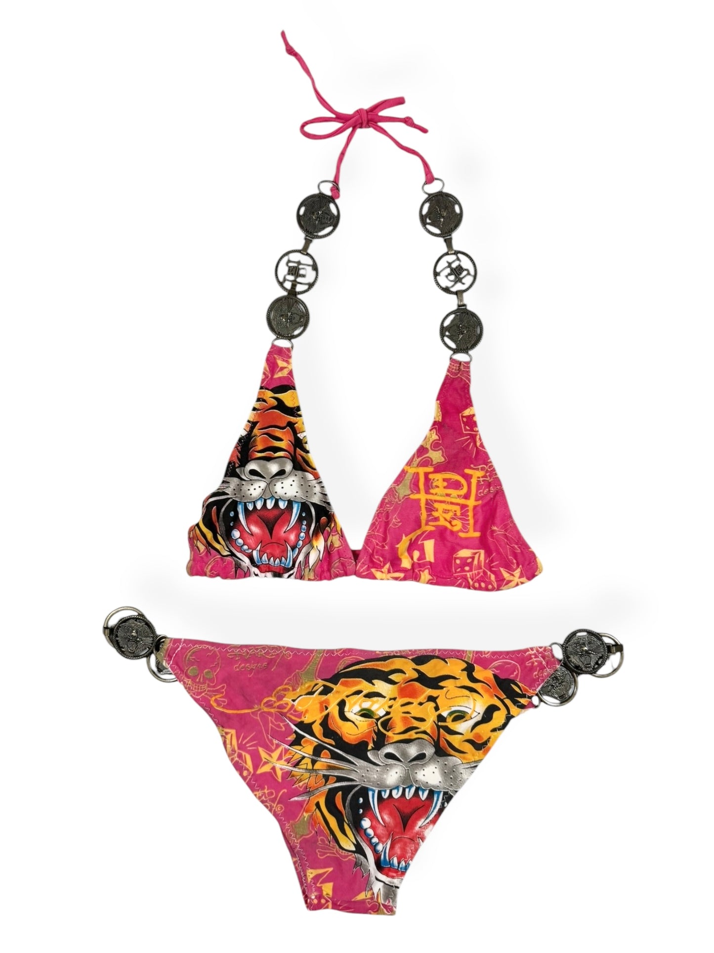 Ed Hardy Pink Chain Bikini