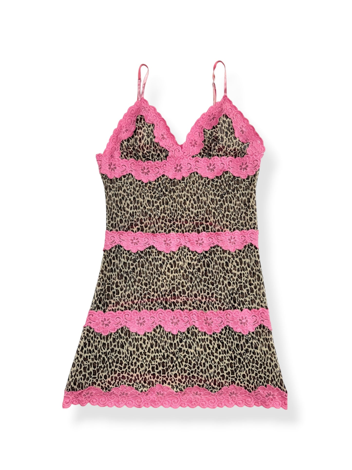 Rampage Leopard & Pink Lace Dress ♡ L