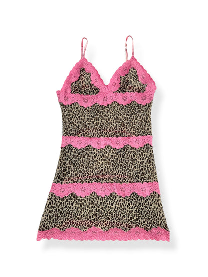 Rampage Leopard & Pink Lace Dress ♡ L