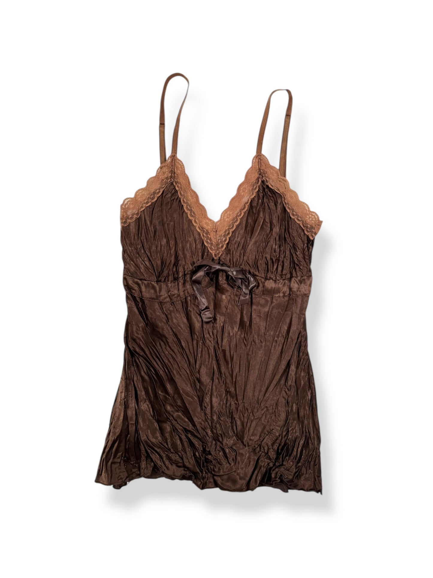 Brown Satin Cami ☆ S