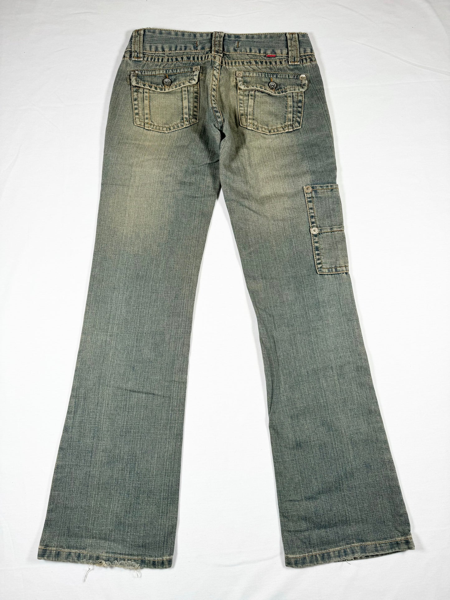 Cargo Flared Jeans