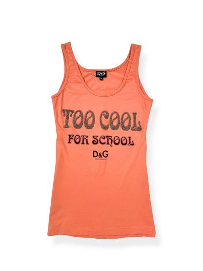D&G Orange Too Cool For School Tank ♡